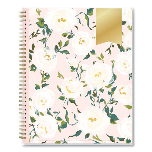 Day Designer Coming Up Roses Create-your-own Cover Weekly/monthly Planner, 11 X 8.5, Blush/cream Cover,12-month(jan-dec):2024