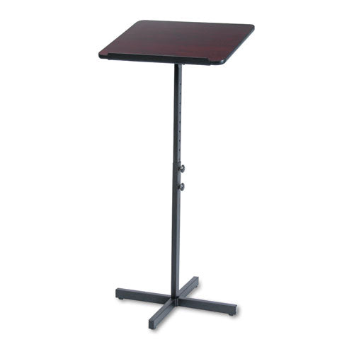 Adjustable Speaker Stand, 21 X 21 X 29.5 To 46, Mahogany/black