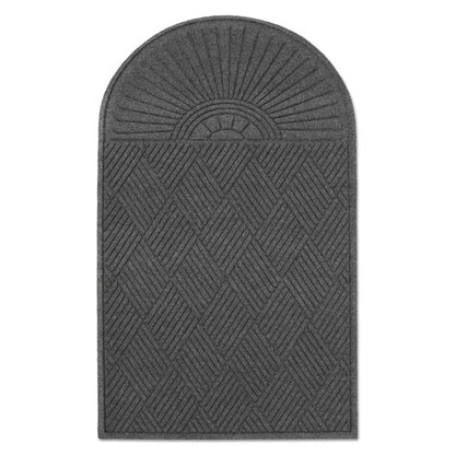 Ecoguard Diamond Floor Mat, Single Fan, 36 X 72, Charcoal