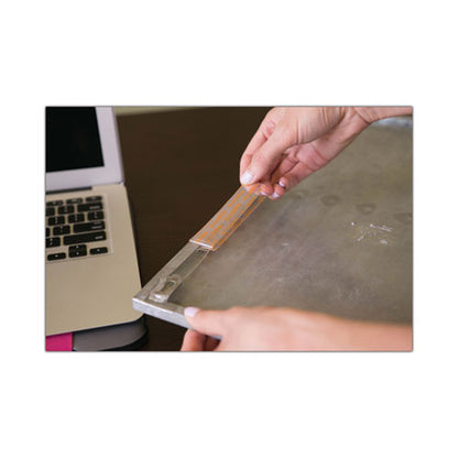 Tough & Clear Double-sided Mounting Tape, Permanent, Holds Up To 0.25 Lb Per Inch, 1" X 12.5 Ft, Clear