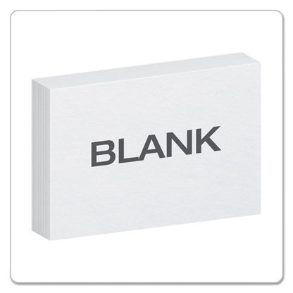 Unruled Index Cards, 4 X 6, White, 100/pack