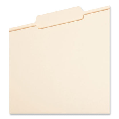 Reinforced Tab Manila File Folders, 1/3-cut Tabs: Center Position, Letter Size, 0.75" Expansion, 11-pt Manila, 100/box