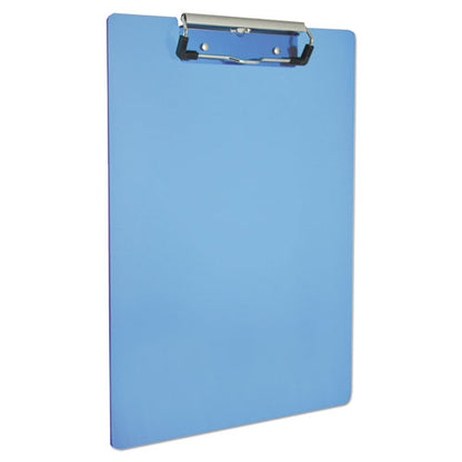 Recycled Plastic Clipboard, 0.5" Clip Capacity, Holds 8.5 X 11 Sheets, Ice Blue