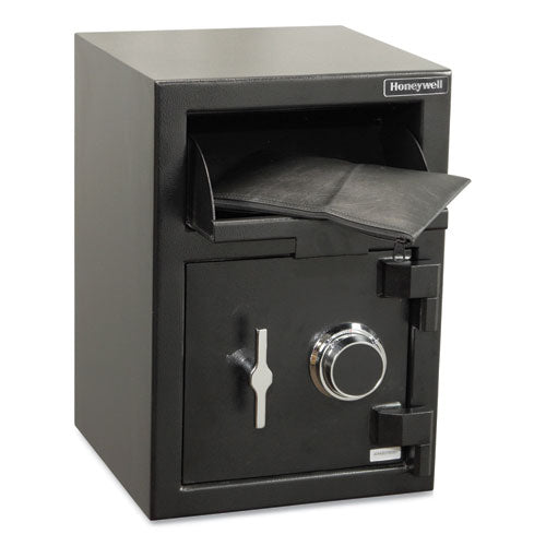 Steel Depository Safe With Combo Lock, 14 X 14.2 X 20, 1.06 Cu Ft, Black