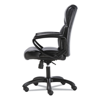 Mid-back Executive Chair, Supports Up To 225 Lb, 19" To 23" Seat Height, Black