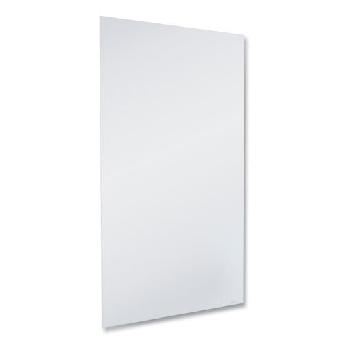 Invisamount Vertical Magnetic Glass Dry-erase Boards, 48 X 85, White Surface