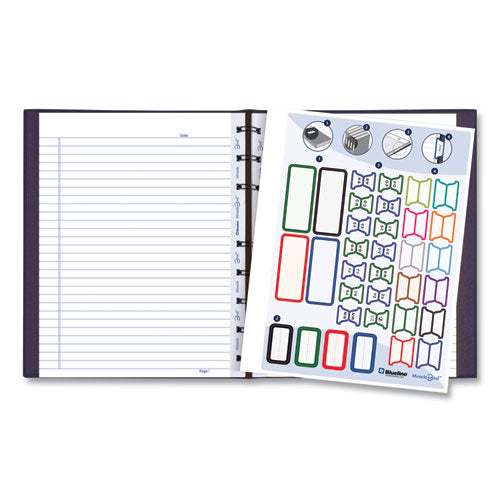 Miraclebind Notebook, 1-subject, Medium/college Rule, Purple Cover, (75) 9.25 X 7.25 Sheets