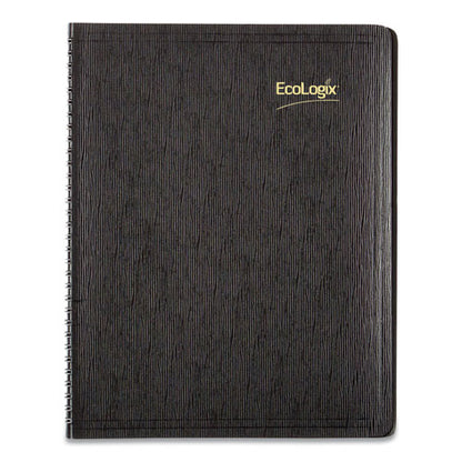 Ecologix Recycled Monthly Planner, Ecologix Artwork, 11 X 8.5, Black Cover, 14-month (dec To Jan): 2023 To 2025