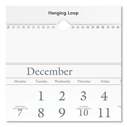 Three-month Reference Wall Calendar, 12 X 27, White Sheets, 15-month (dec To Feb): 2023 To 2025