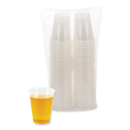 Translucent Plastic Cold Cups, 10 Oz, Polypropylene, 100/pack