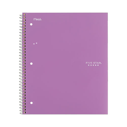 Wirebound Notebook, 1-subject, Wide/legal Rule, Randomly Assorted Cover Color, (100) 10.5 X 8 Sheets, 6/pack