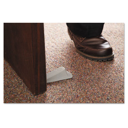 Big Foot Doorstop, No Slip Rubber Wedge, 2.25w X 4.75d X 1.25h, Beige