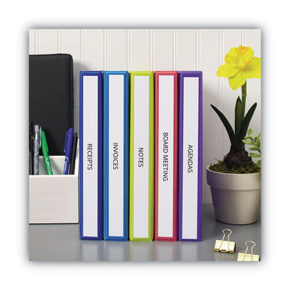 Binder Spine Inserts, 1" Spine Width, 8 Inserts/sheet, 5 Sheets/pack