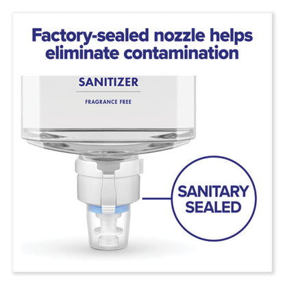 Advanced Hand Sanitizer Gentle And Free Foam, 1,200 Ml Refill, Fragrance-free, For Es4 Dispensers, 2/carton