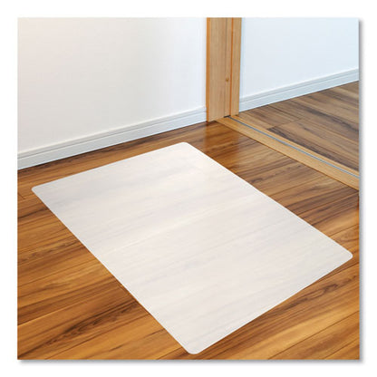 Ecotex Polypropylene Anti-slip Foldable Chair Mat For Hard Floors, 45 X 53, Translucent