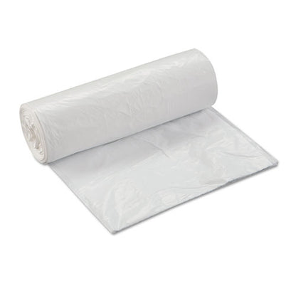 Low-density Commercial Can Liners, Coreless Interleaved Roll, 30 Gal, 0.7 Mil, 30" X 36", White, 25 Bags/roll, 8 Rolls/carton