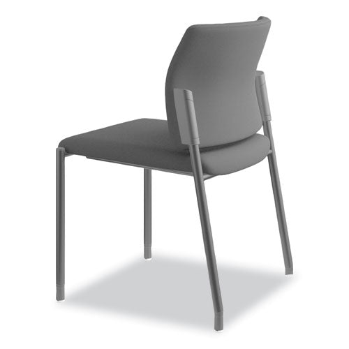 Accommodate Series Guest Chair, Fabric Upholstery, 23.5" X 22.25" X 31.5", Black Seat/back, Textured Black Base, 2/carton