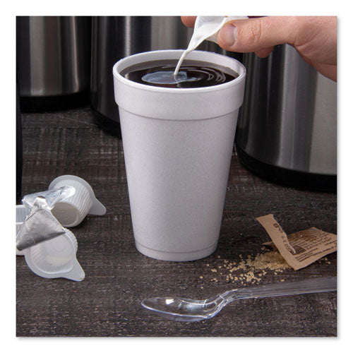 Foam Drink Cups, 16 Oz, White, 25/bag, 40 Bags/carton