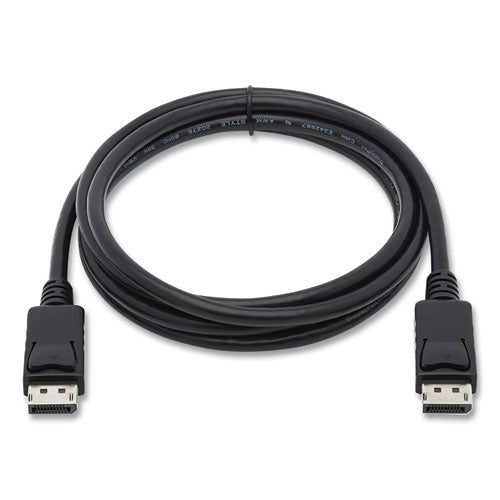 Displayport Cable With Latches (m/m), 6 Ft, Black