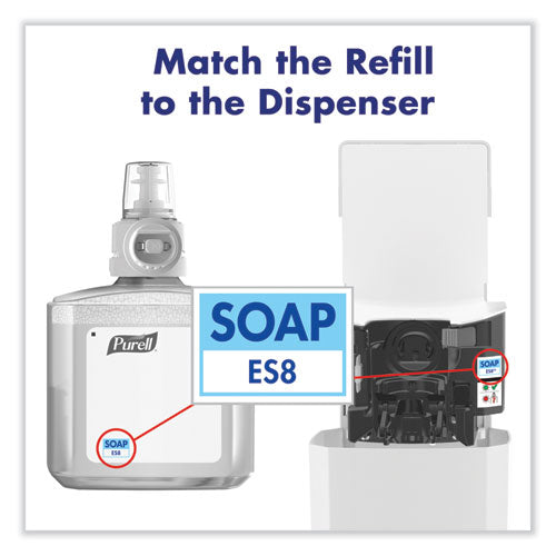 Es8 Soap Touch-free Dispenser, 1,200 Ml, 5.25 X 8.8 X 12.13, White