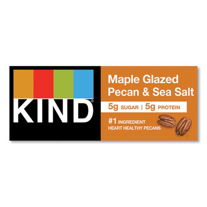 Nuts And Spices Bar, Maple Glazed Pecan And Sea Salt, 1.4 Oz Bar, 12/box