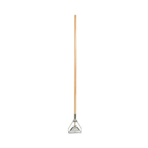 Quick Change Metal Head Mop Handle For No. 20 And Up Heads, 62" Wood Handle