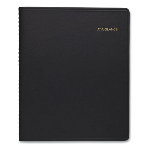 Monthly Planner, 8.75 X 7, Black Cover, 12-month (jan To Dec): 2024