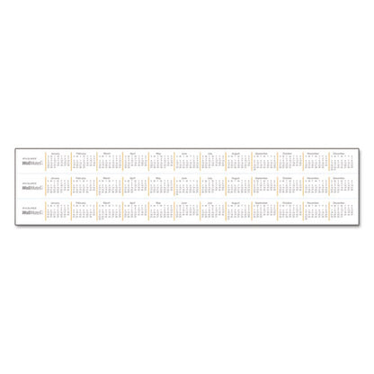 Wallmates Self-adhesive Dry Erase Monthly Planning Surfaces, 24 X 18, White/gray/orange Sheets, Undated