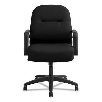 Pillow-soft 2090 Series Managerial Mid-back Swivel/tilt Chair, Supports Up To 300 Lb, 17" To 21" Seat Height, Black