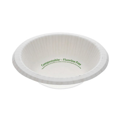 Earthchoice Pressware Compostable Dinnerware, Bowl, 12 Oz, White, 750/carton