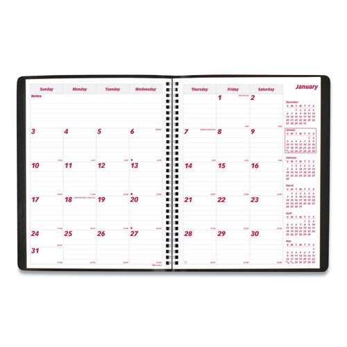 Essential Collection 14-month Ruled Monthly Planner, 11 X 8.5, Black Cover, 14-month (dec To Jan): 2023 To 2025