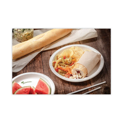 Earthchoice Pressware Compostable Dinnerware, Plate, 6" Dia, White, 750/carton