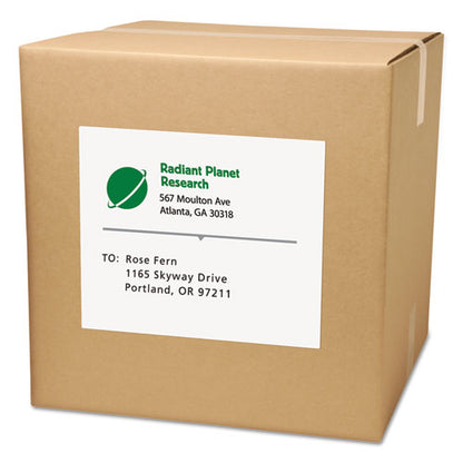 White Shipping Labels-bulk Packs, Inkjet/laser Printers, 8.5 X 11, White, 250/box