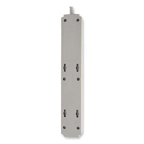 Protect It! Surge Protector, 6 Ac Outlets, 15 Ft Cord, 790 J, Light Gray