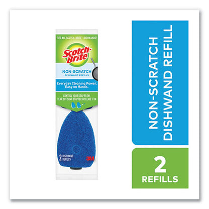 Non-scratch Dishwand Refills, Blue, 2/pack