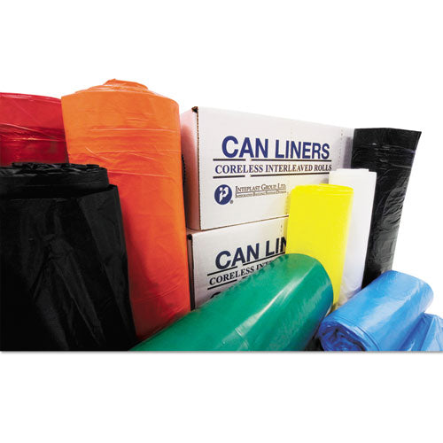 High-density Commercial Can Liners Value Pack, 60 Gal, 12 Microns, 43" X 46", Clear, 200/carton