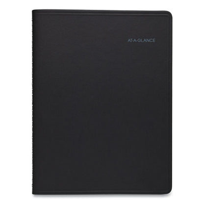 Quicknotes Weekly Vertical-column Format Appointment Book, 11 X 8.25, Black Cover, 12-month (jan To Dec): 2024