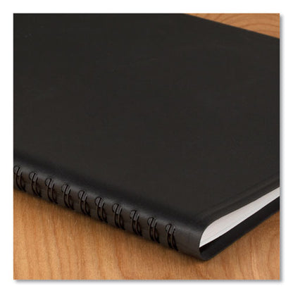 Quicknotes Weekly Vertical-column Format Appointment Book, 11 X 8.25, Black Cover, 12-month (jan To Dec): 2024