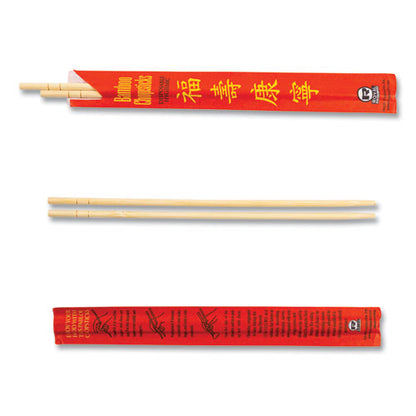 Chopsticks, Bamboo, 9", Natural, 1000/carton