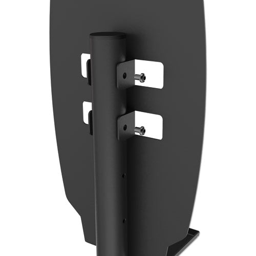 Floor Stand For Sanitizer Dispensers, Height Adjustable From 50" To 60", Black