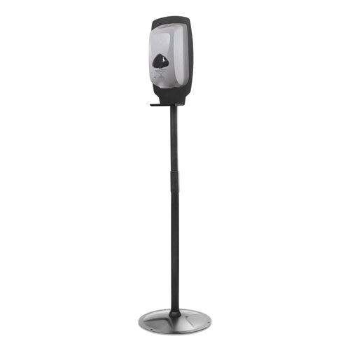 Floor Stand For Sanitizer Dispensers, Height Adjustable From 50" To 60", Black