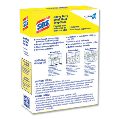 Steel Wool Soap Pads, 2.4 X 3, Steel, 15 Pads/box, 12 Boxes/carton