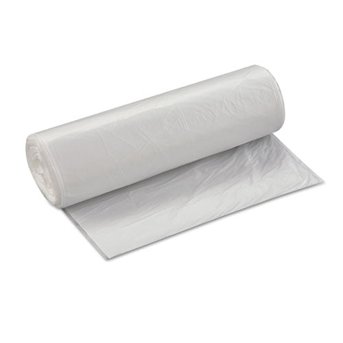 High-density Commercial Can Liners Value Pack, 33 Gal, 14 Mic, 33" X 39", Clear, 25 Bags/roll, 10 Interleaved Rolls/carton