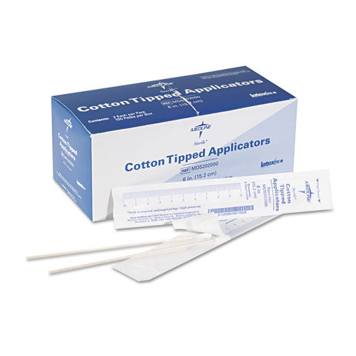 Cotton-tipped Applicators, 6", 100 Applicators/box