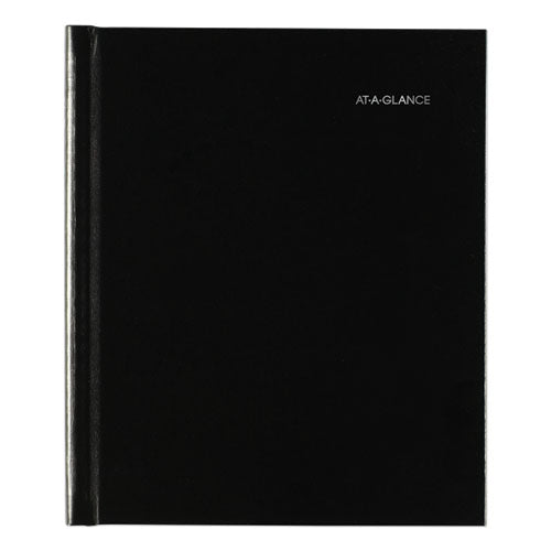 Dayminder Hard-cover Monthly Planner With Memo Section, 8.5 X 7, Black Cover, 12-month (jan To Dec): 2024