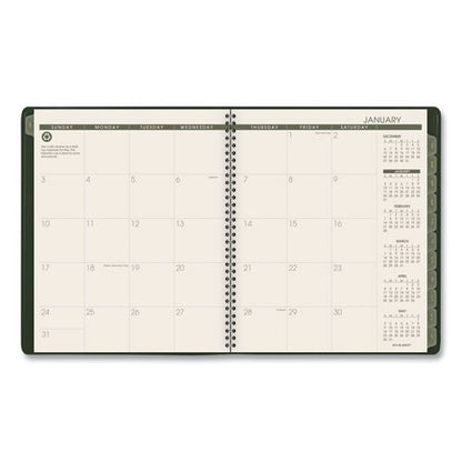 Recycled Monthly Planner, 11 X 9, Green Cover, 13-month (jan To Jan): 2024 To 2025