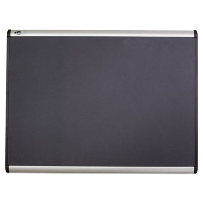 Prestige Plus Magnetic Fabric Bulletin Boards, 48 X 36, Gray Surface, Silver Aluminum Frame