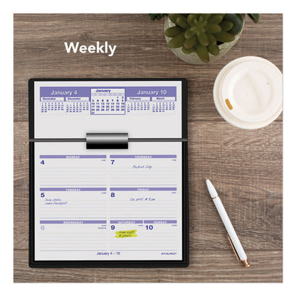 Flip-a-week Desk Calendar And Base, 7 X 5.5, White Sheets, 12-month (jan To Dec): 2024