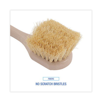 Utility Brush, Cream Tampico Bristles, 5.5" Brush, 3" Tan Plastic Handle