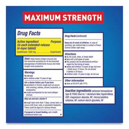 Maximum Strength Expectorant, 14 Tablets/box